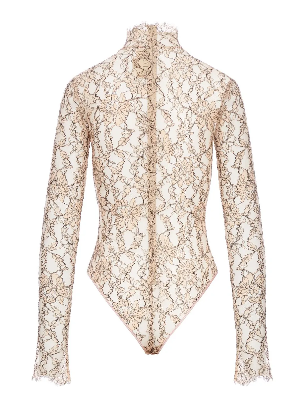 Lace Turtleneck Bodysuit