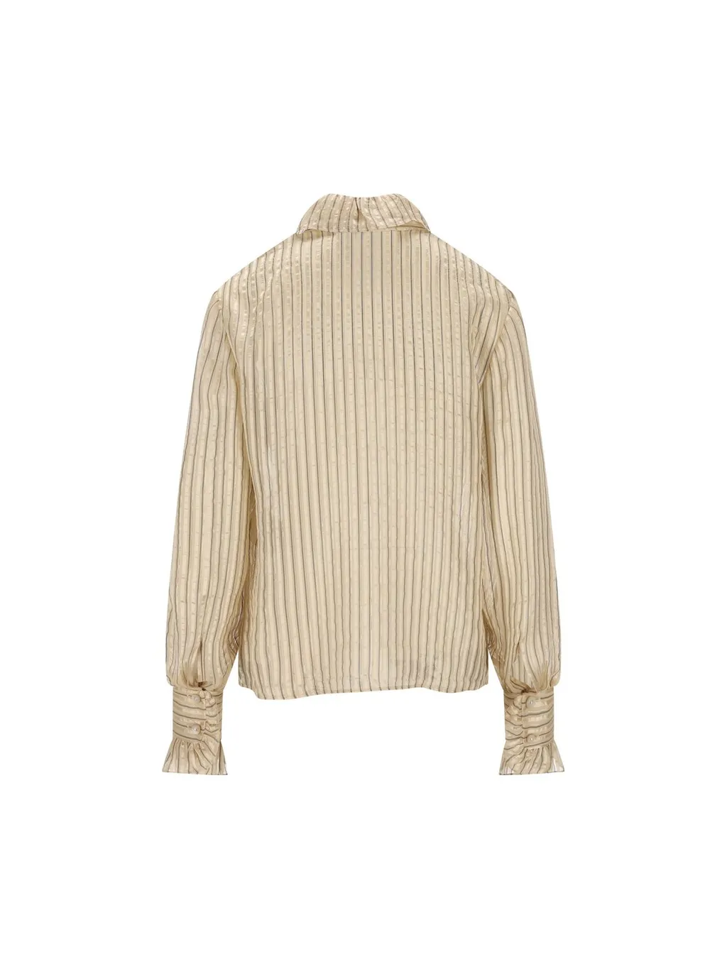 Ruffled Striped Blouse