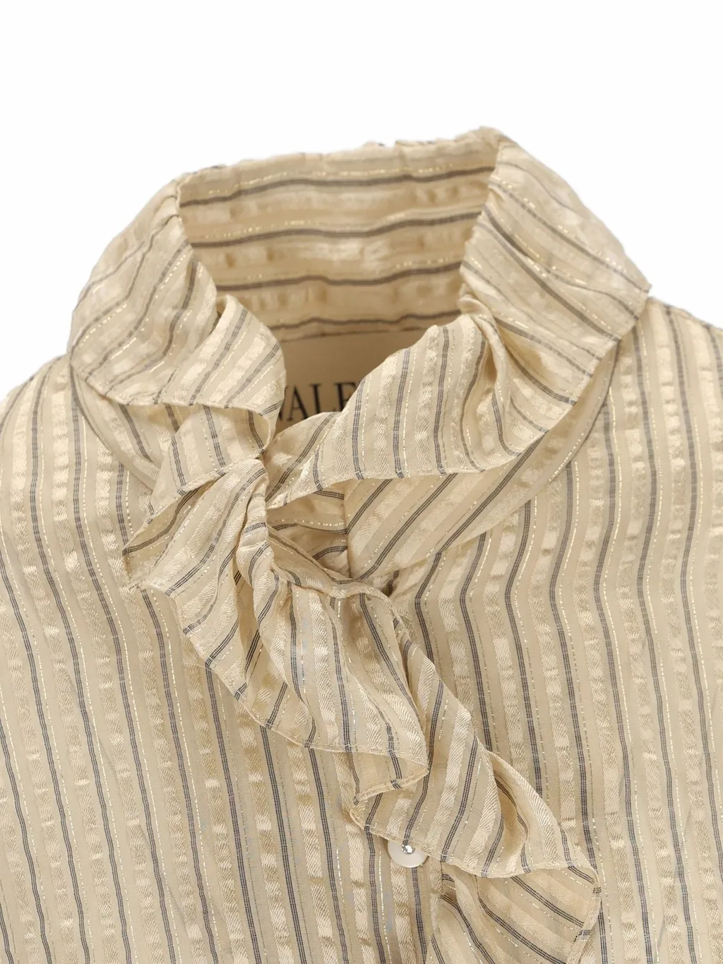 Ruffled Striped Blouse