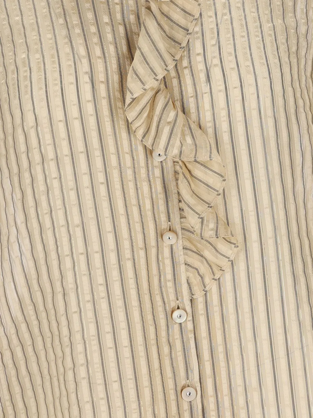 Ruffled Striped Blouse