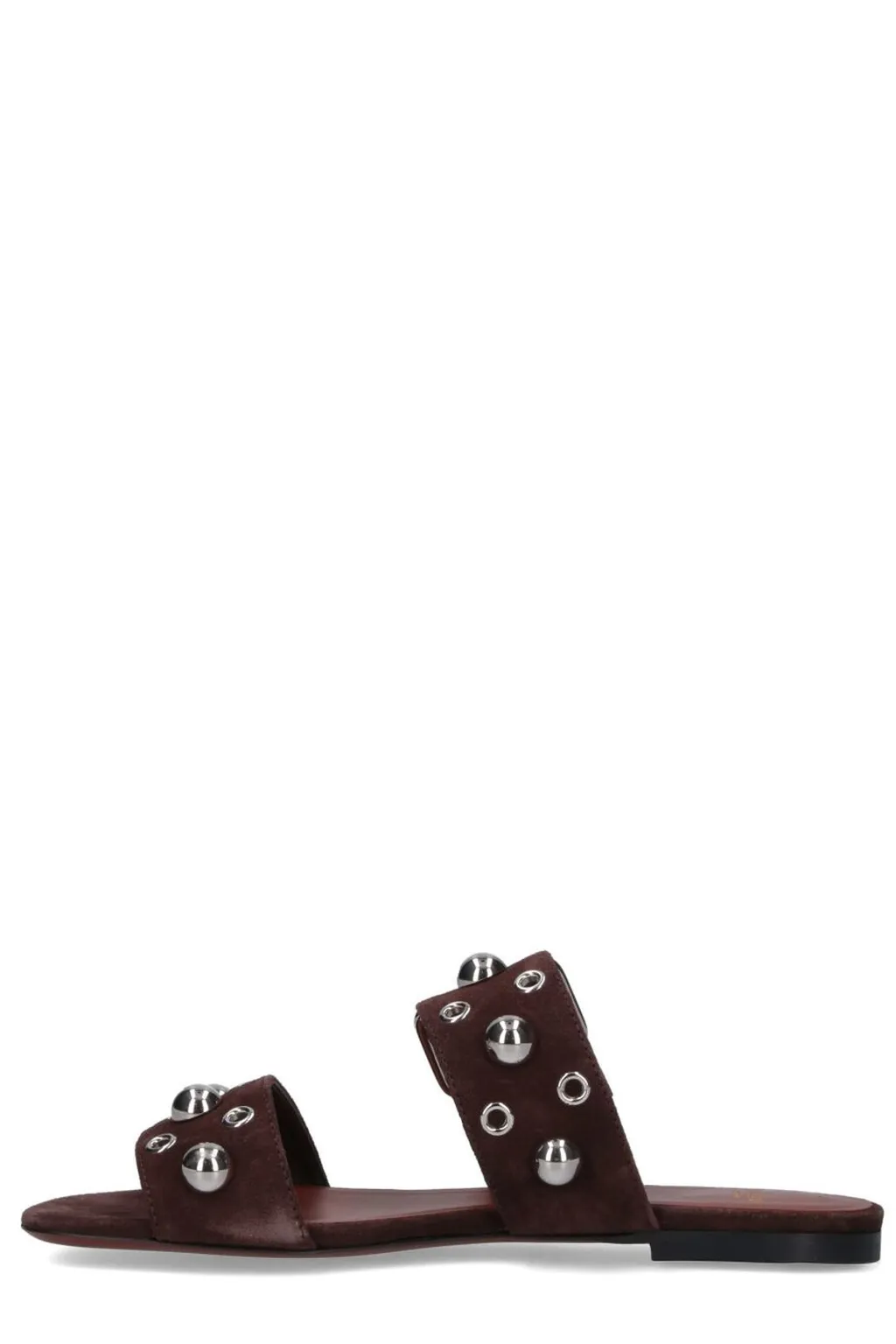 Studded Double Strap Slides