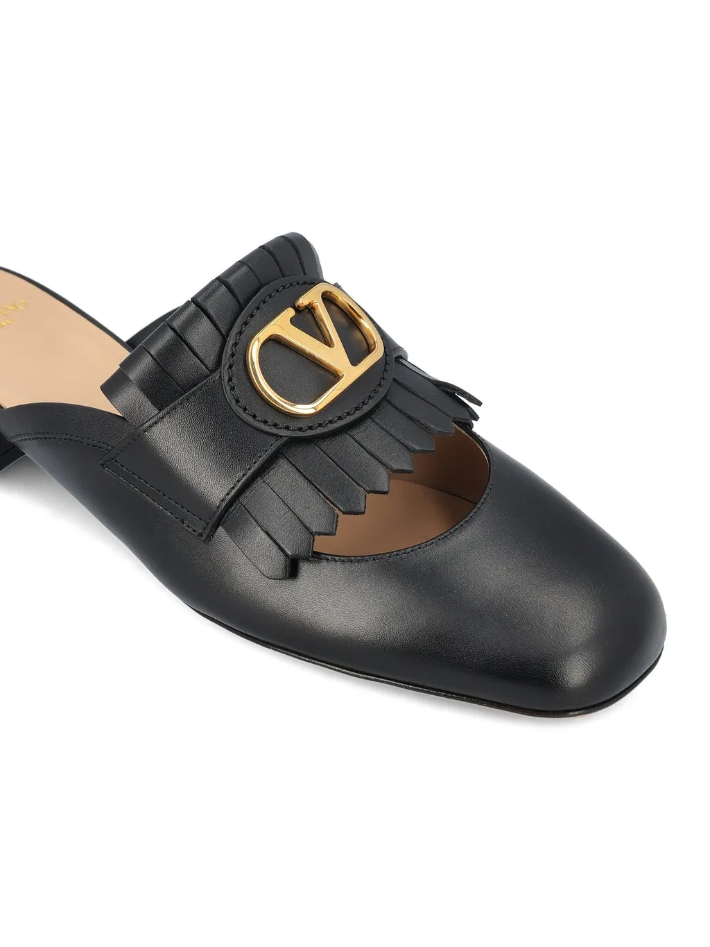 Mules With Fringes And Gg Marmont