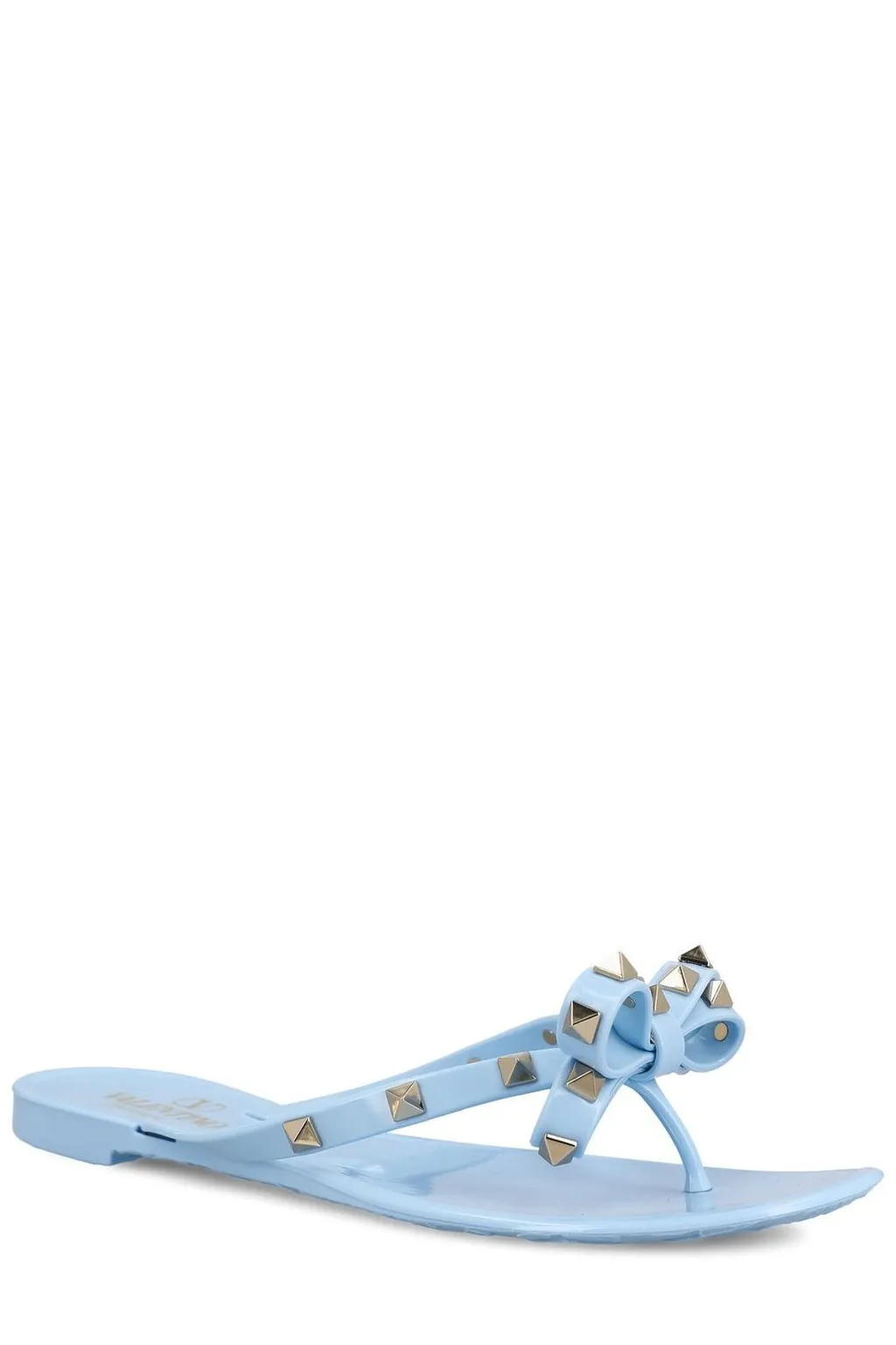 Flip Flops With Bow And Studs