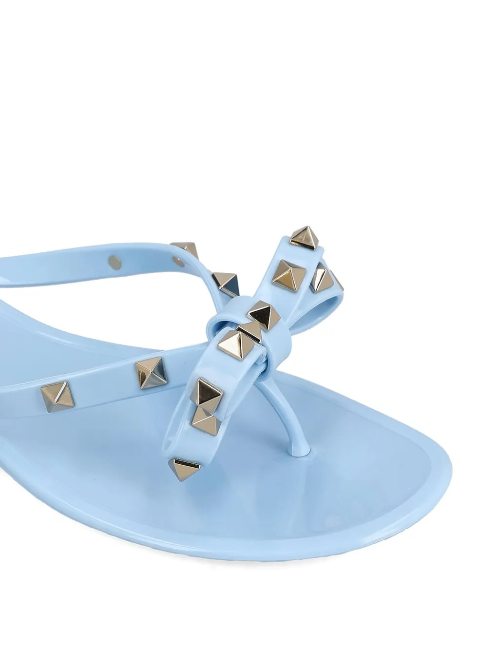 Flip Flops With Bow And Studs