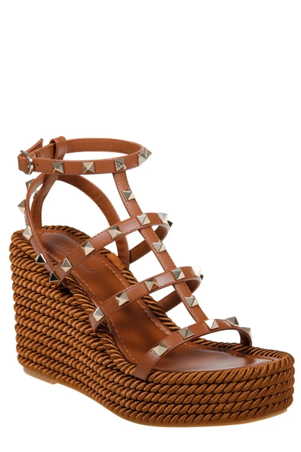 Studded Platform Wedge Sandals