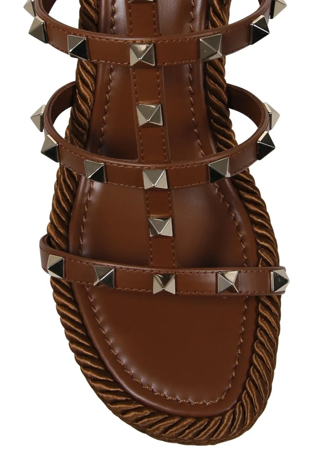 Studded Platform Wedge Sandals