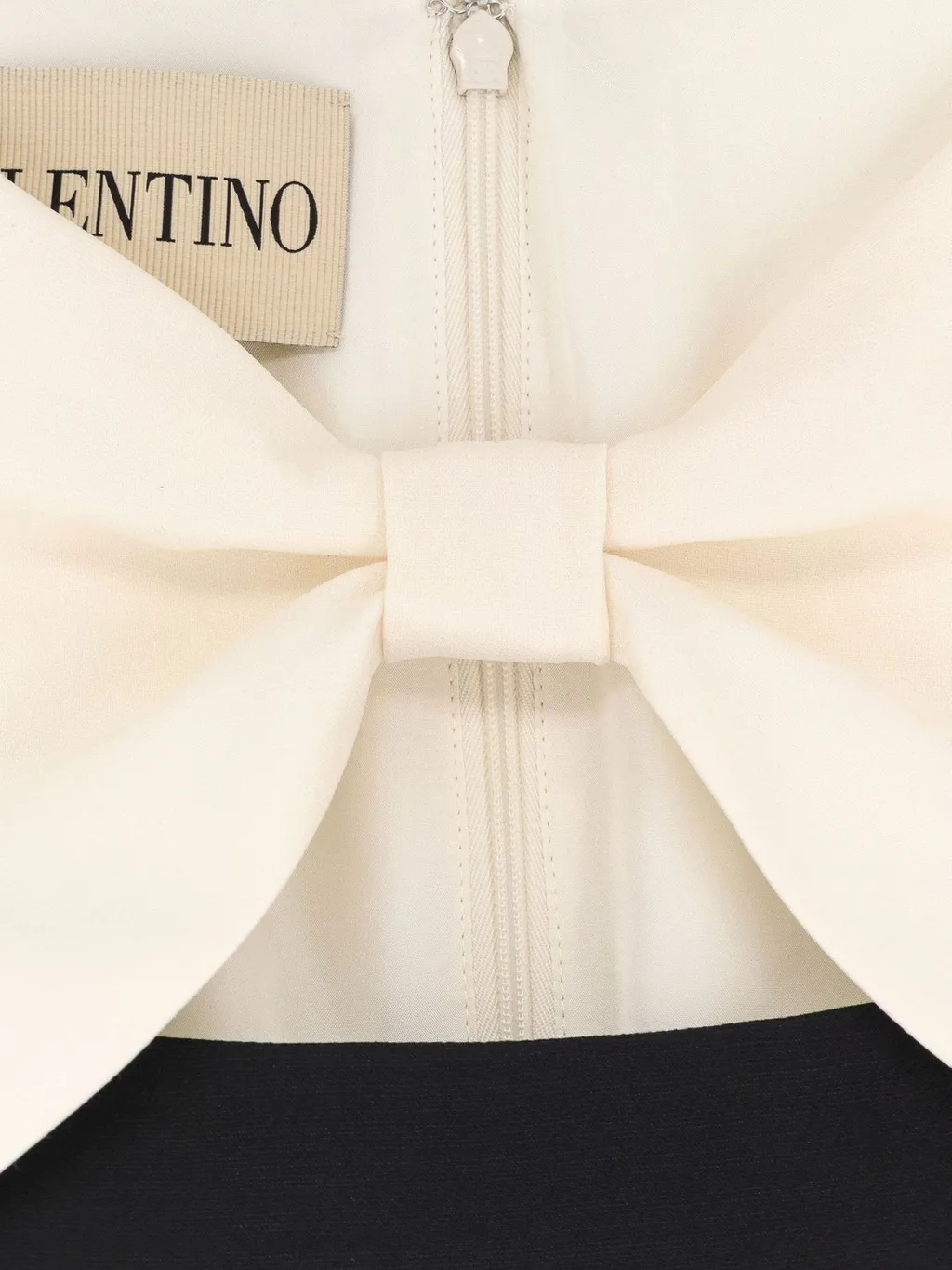 Colorblock Dress With Bow Detail