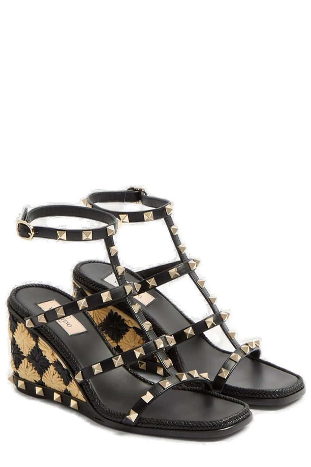 Studded Wedge Sandals
