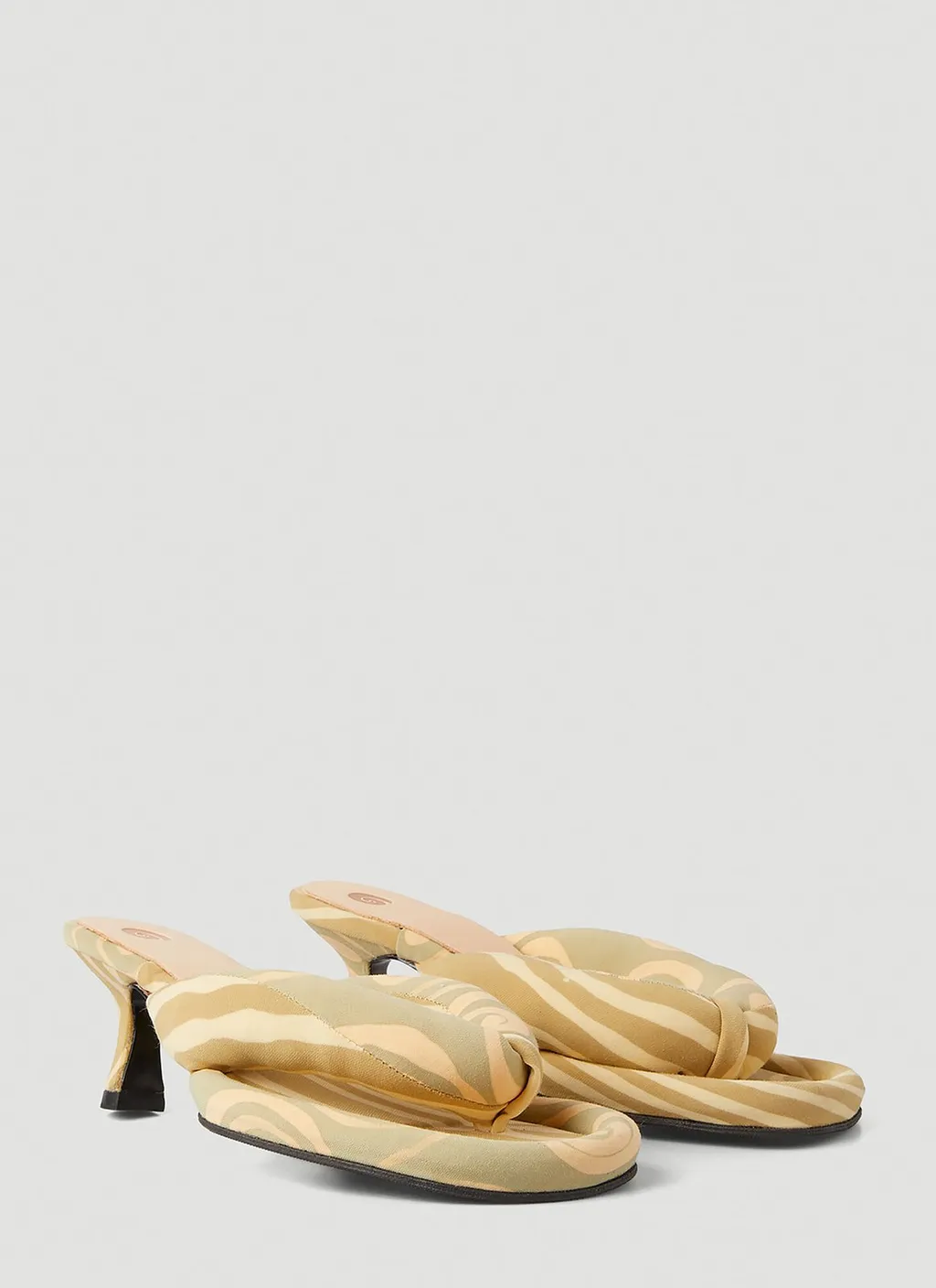 Thong Heeled Mules