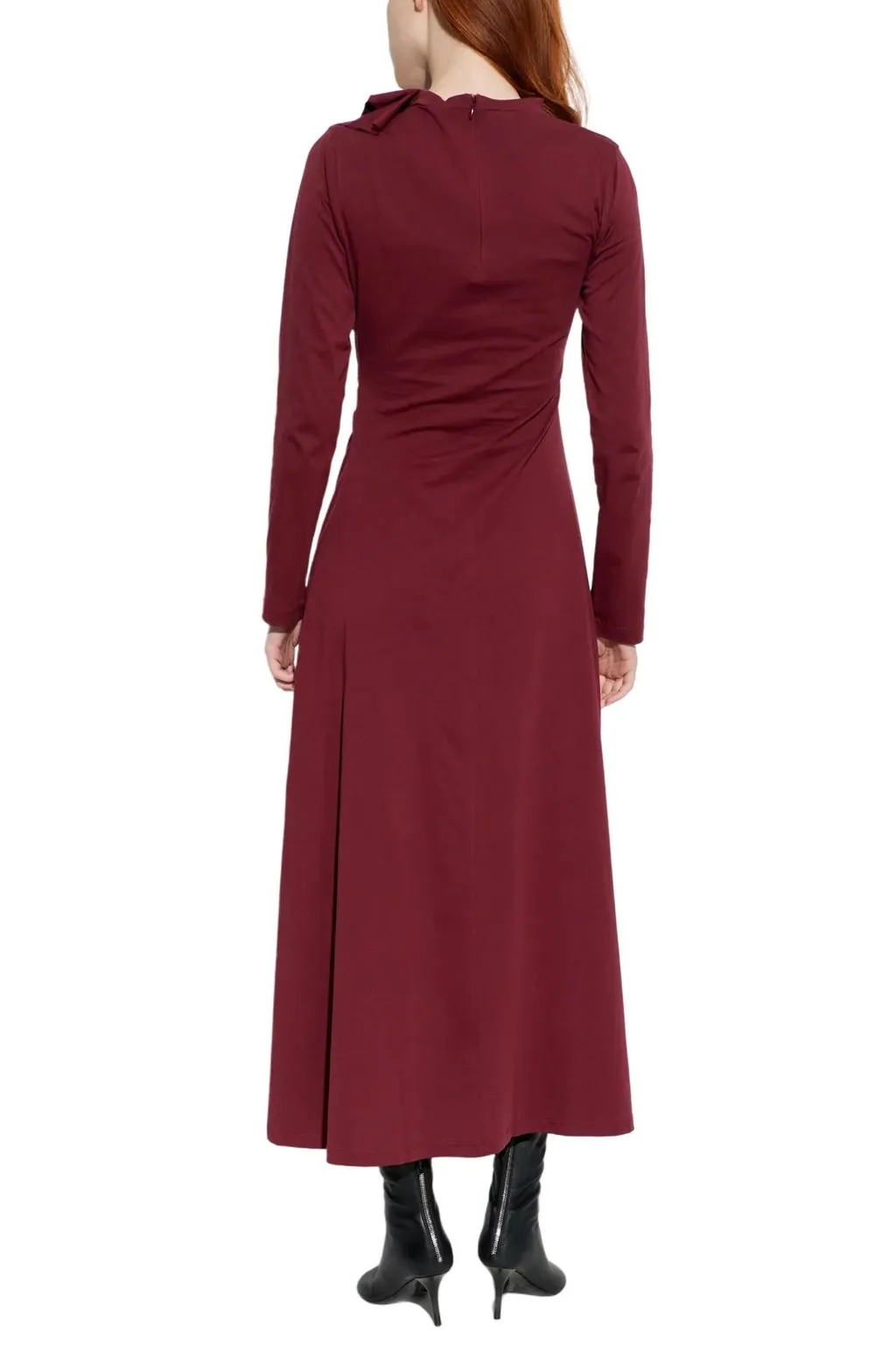 Ruched Neck Maxi Dress