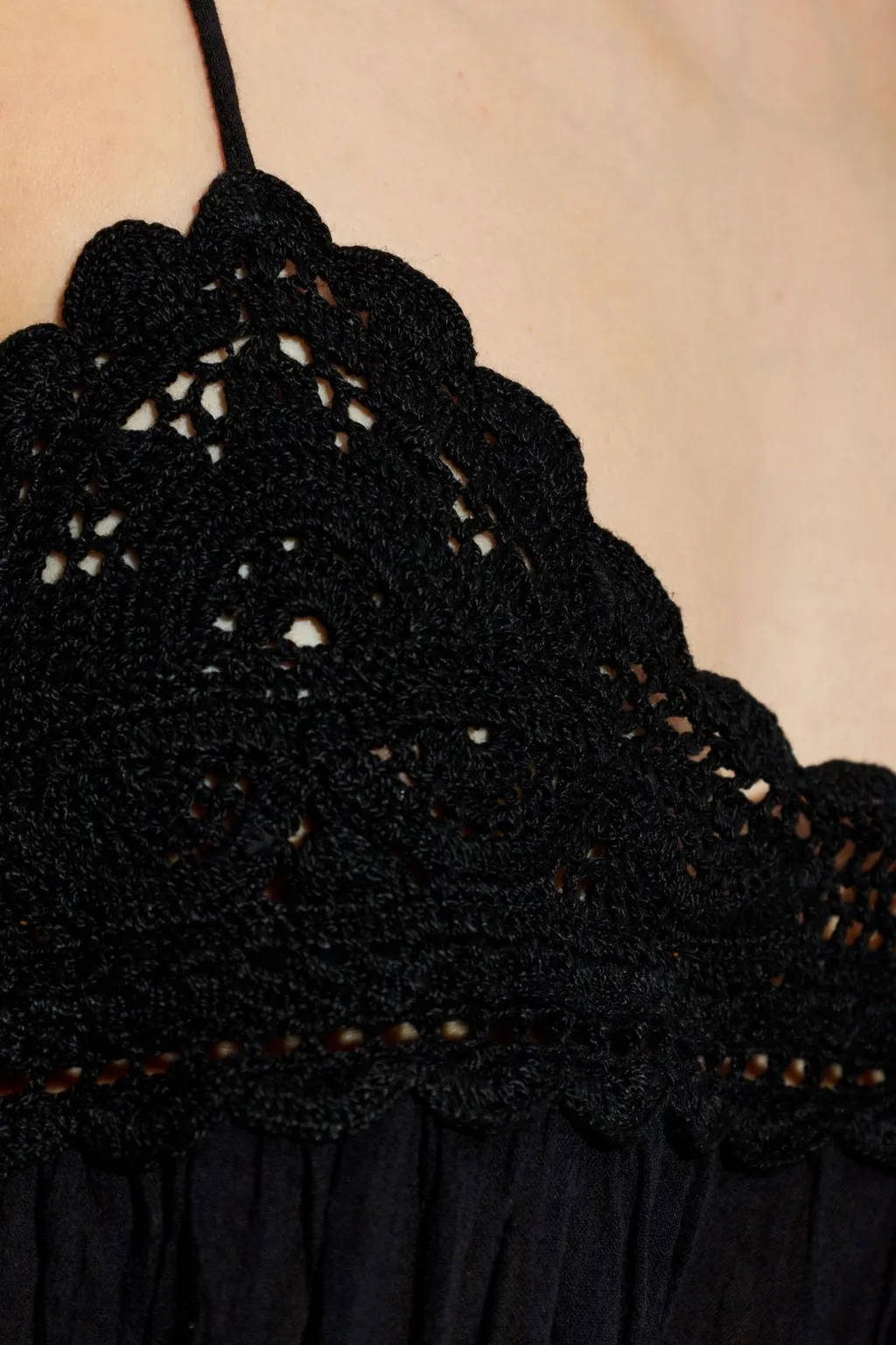 Crochet Lace Trim Camisole