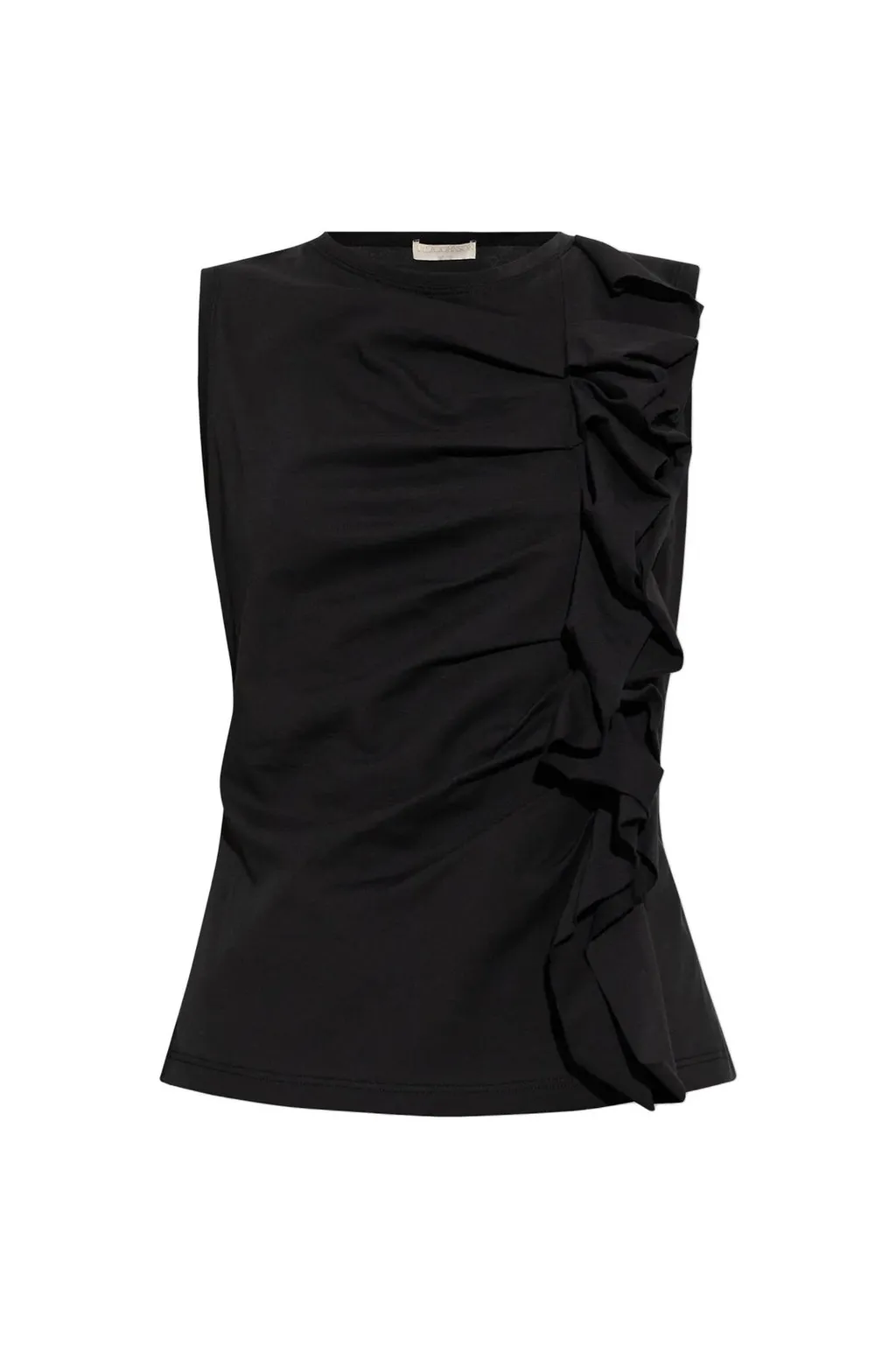 Sleeveless Top With Ruffles