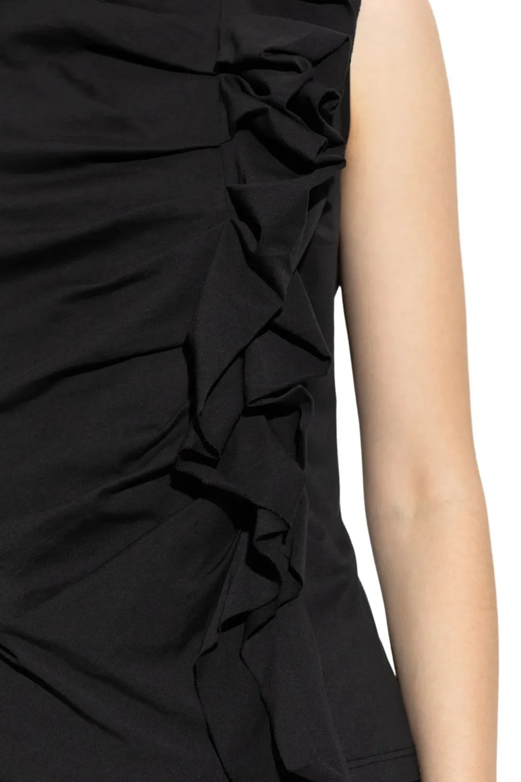 Sleeveless Top With Ruffles