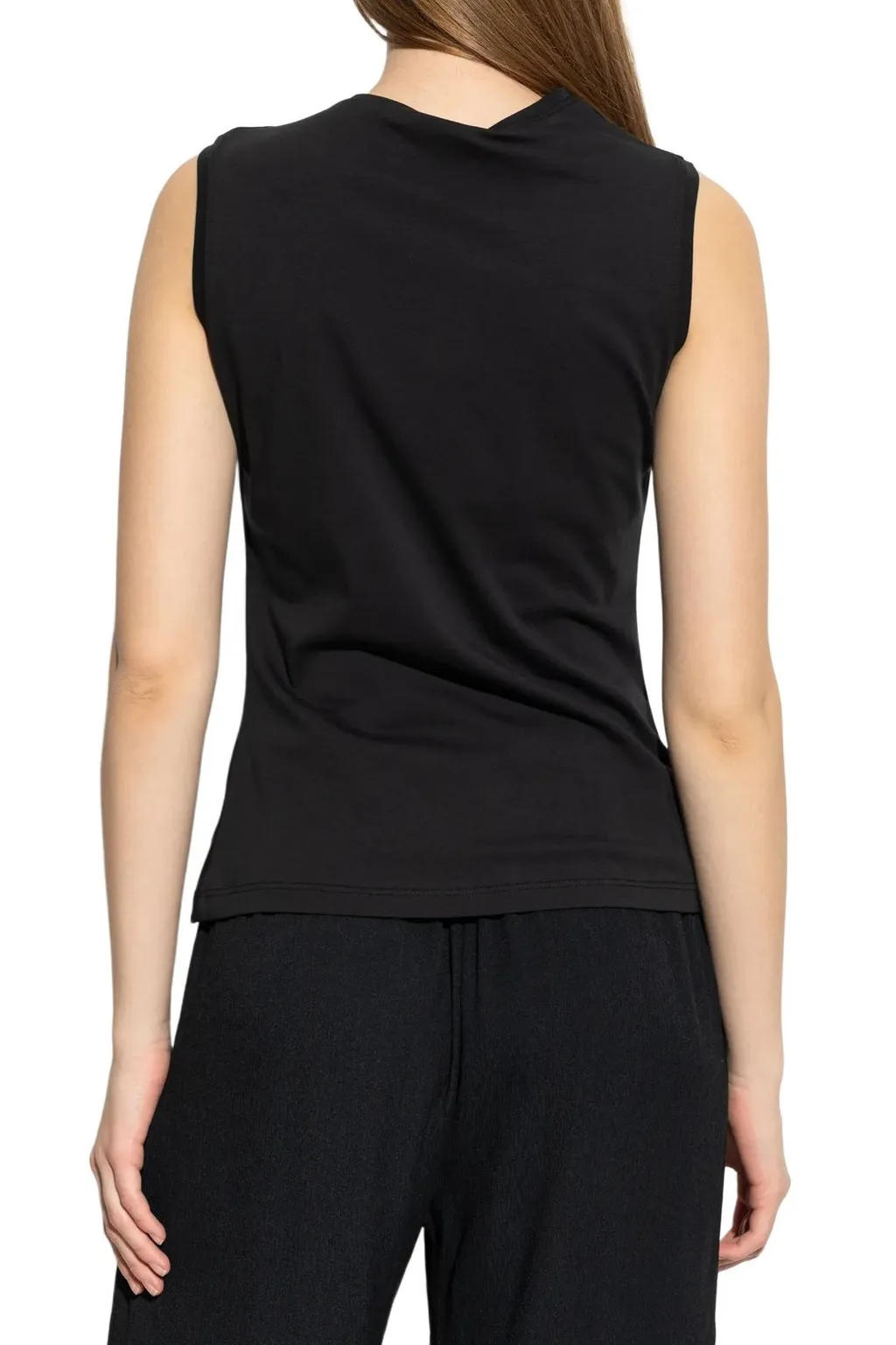 Sleeveless Top With Ruffles