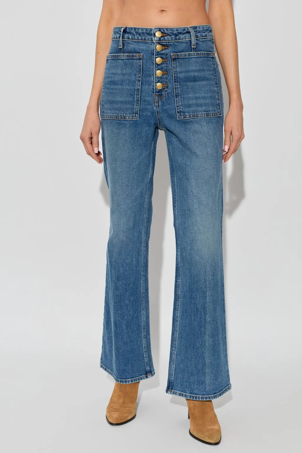 High-Waisted Flare Jeans