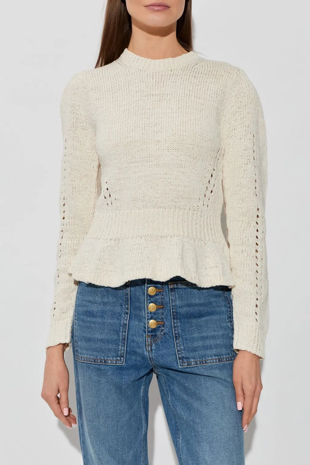 Peplum Knit Sweater
