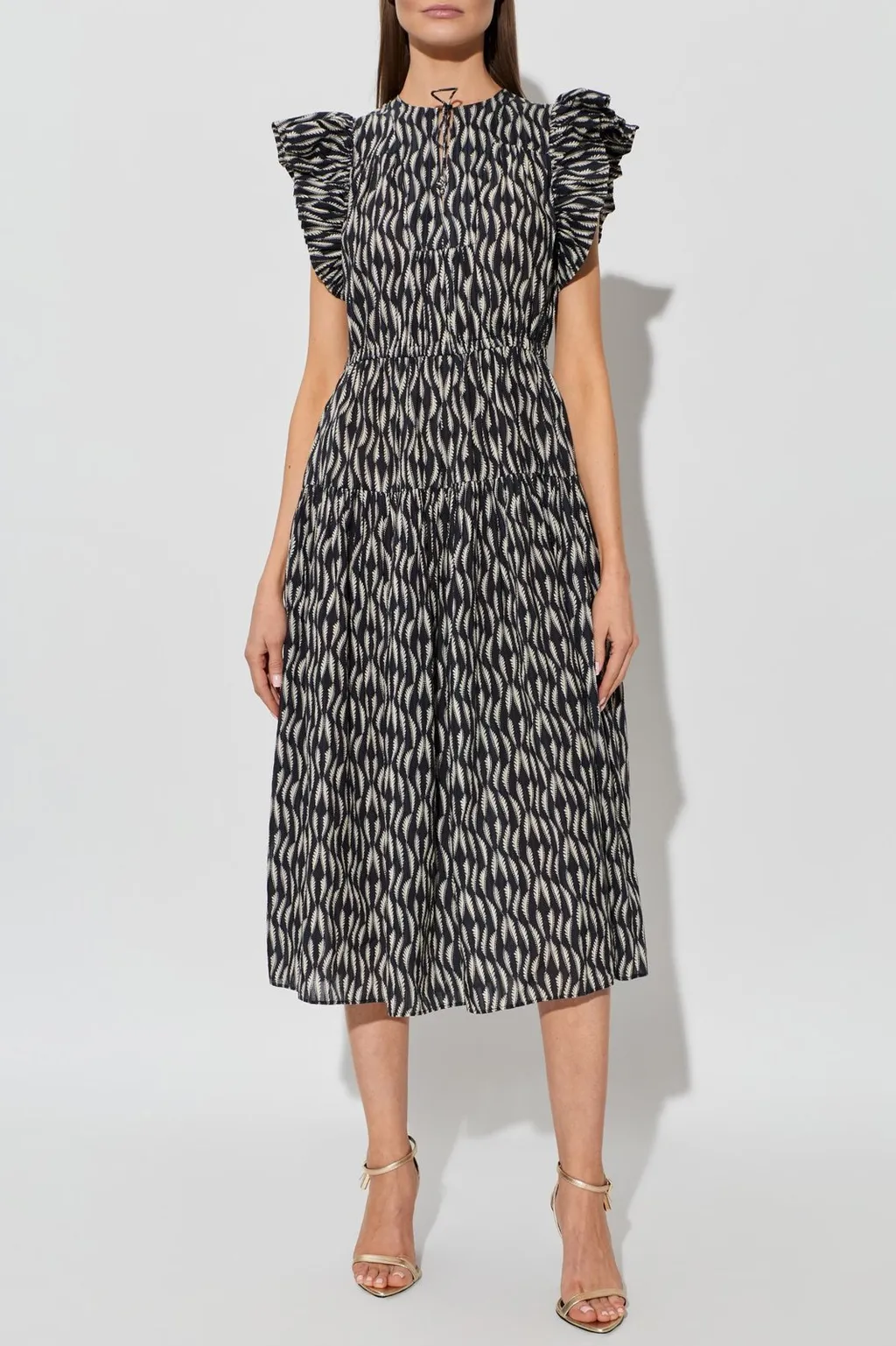 Tiered Midi Dress