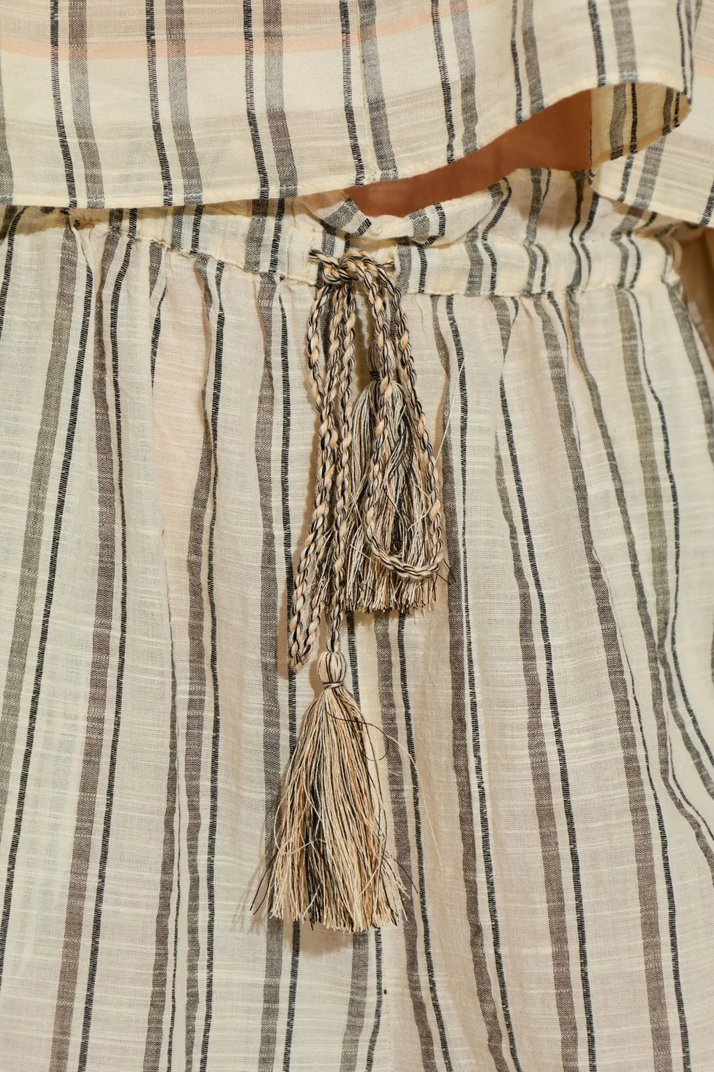Striped Wide-Leg Pants