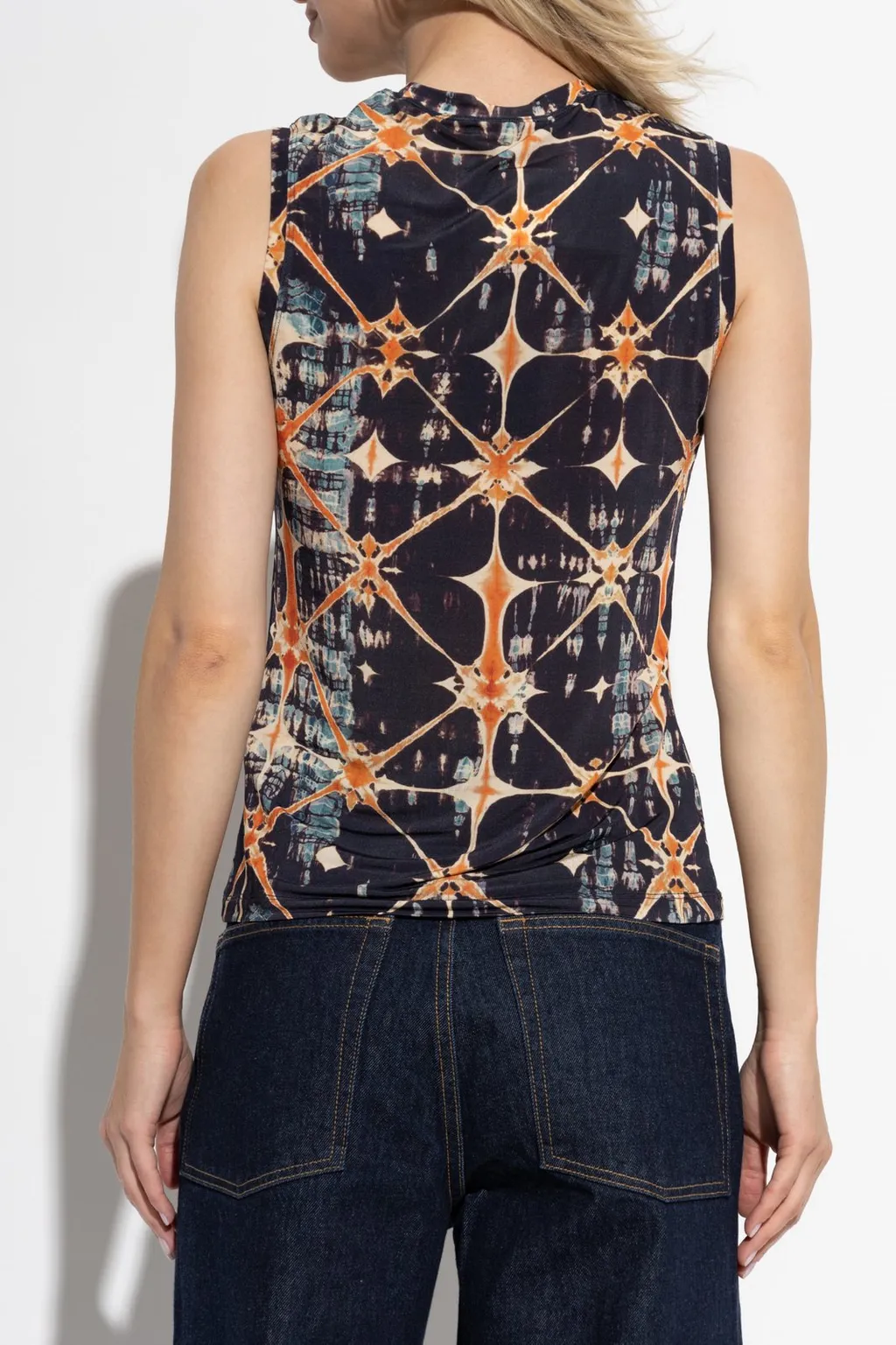Sleeveless Mock Neck Top
