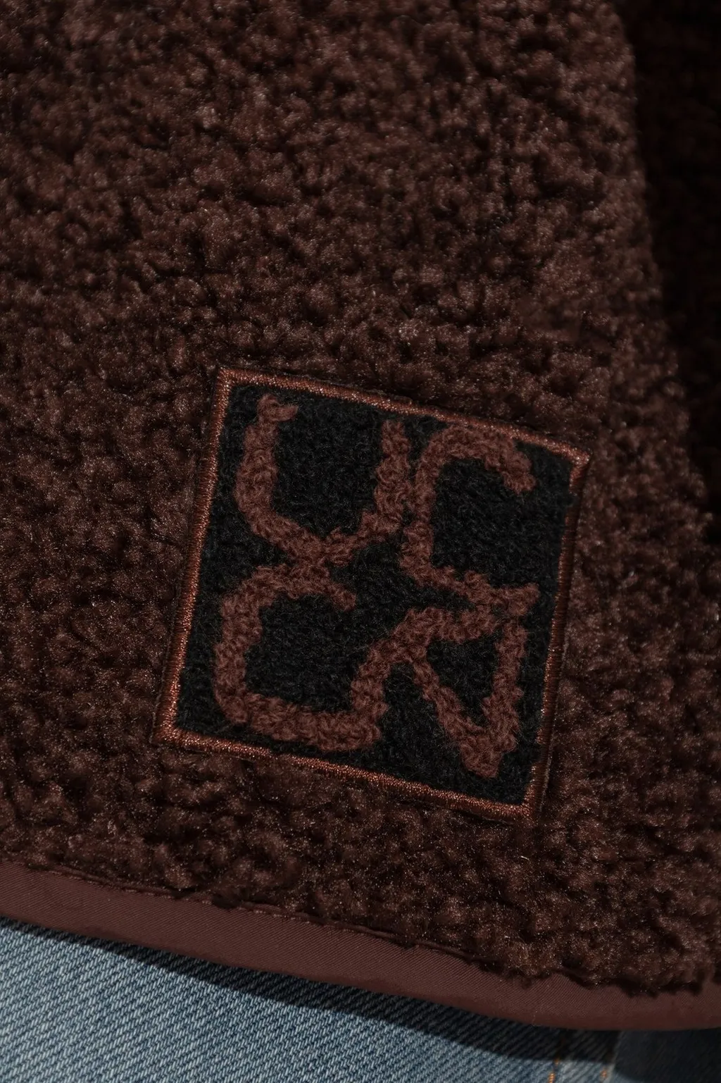 Sherpa Vest With Drawstring Waist