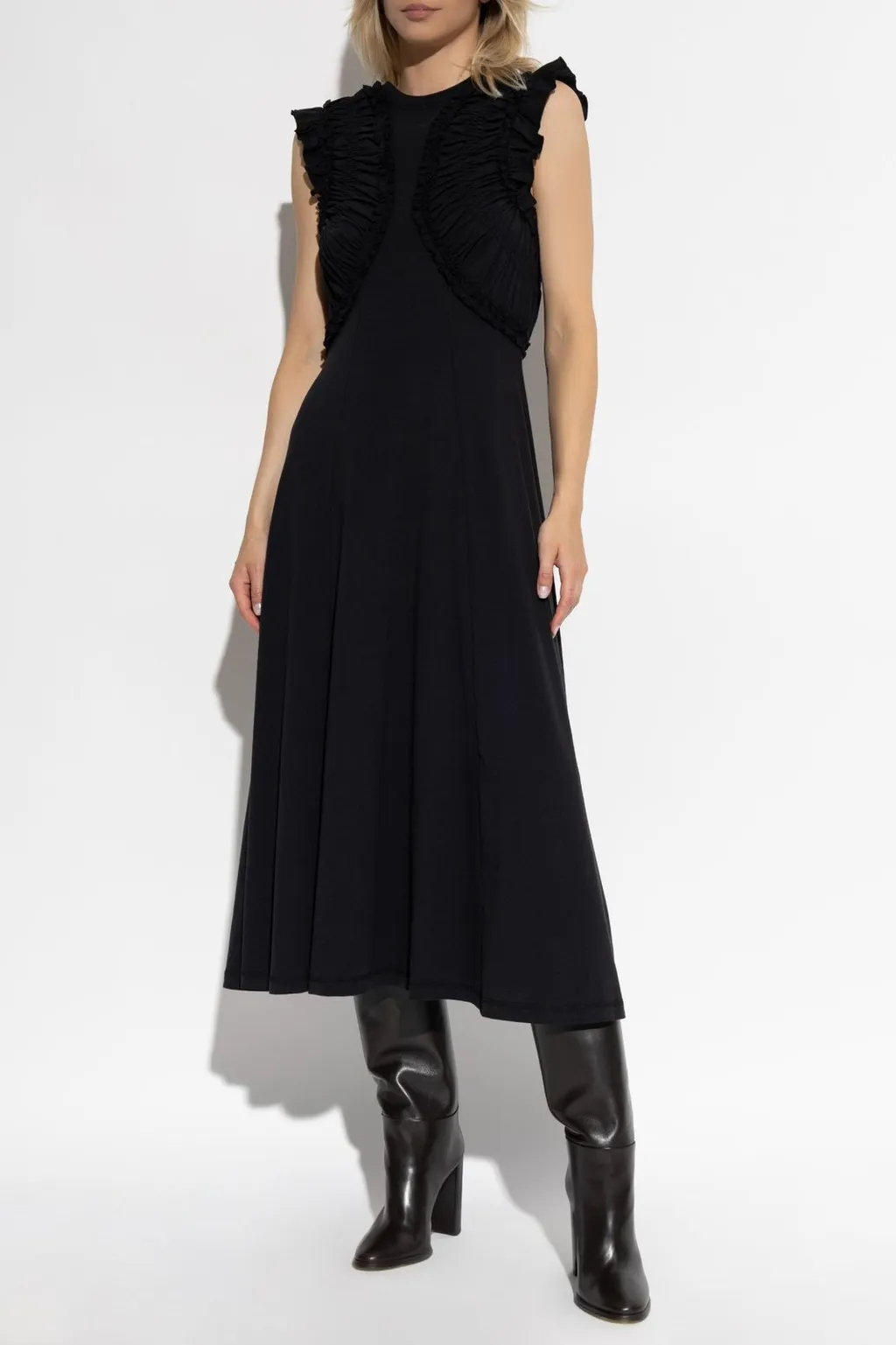 Ruffled Midi Dress