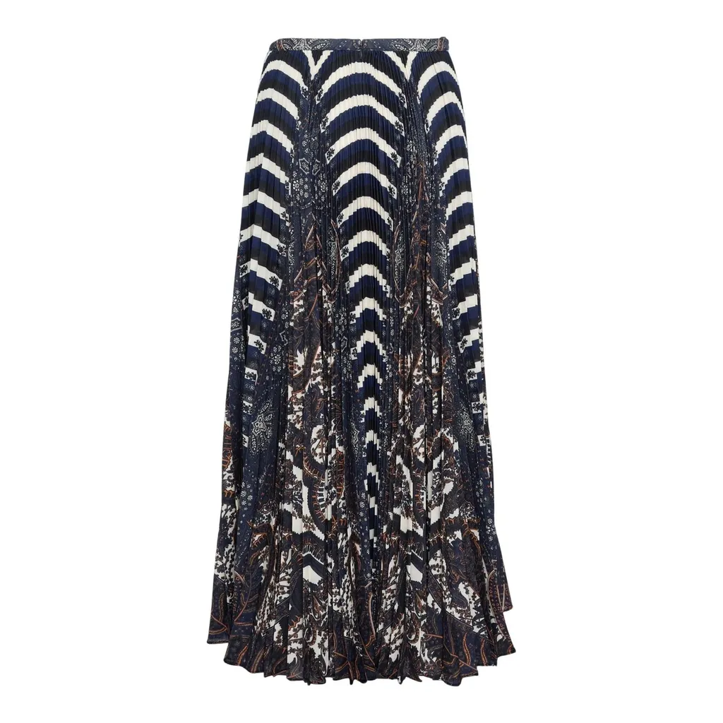 Pleated Maxi Skirt