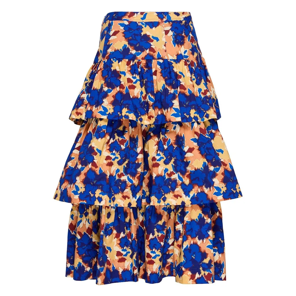 Tiered Midi Skirt