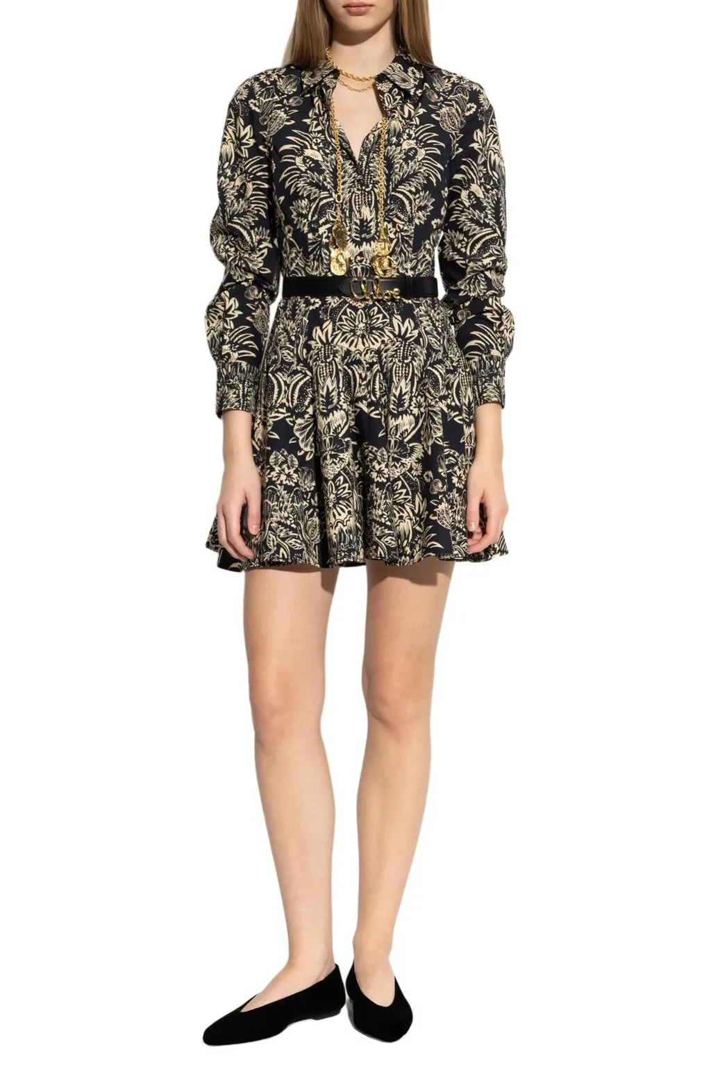 Printed Shirt Dress