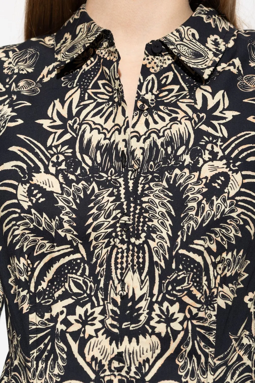 Printed Shirt Dress