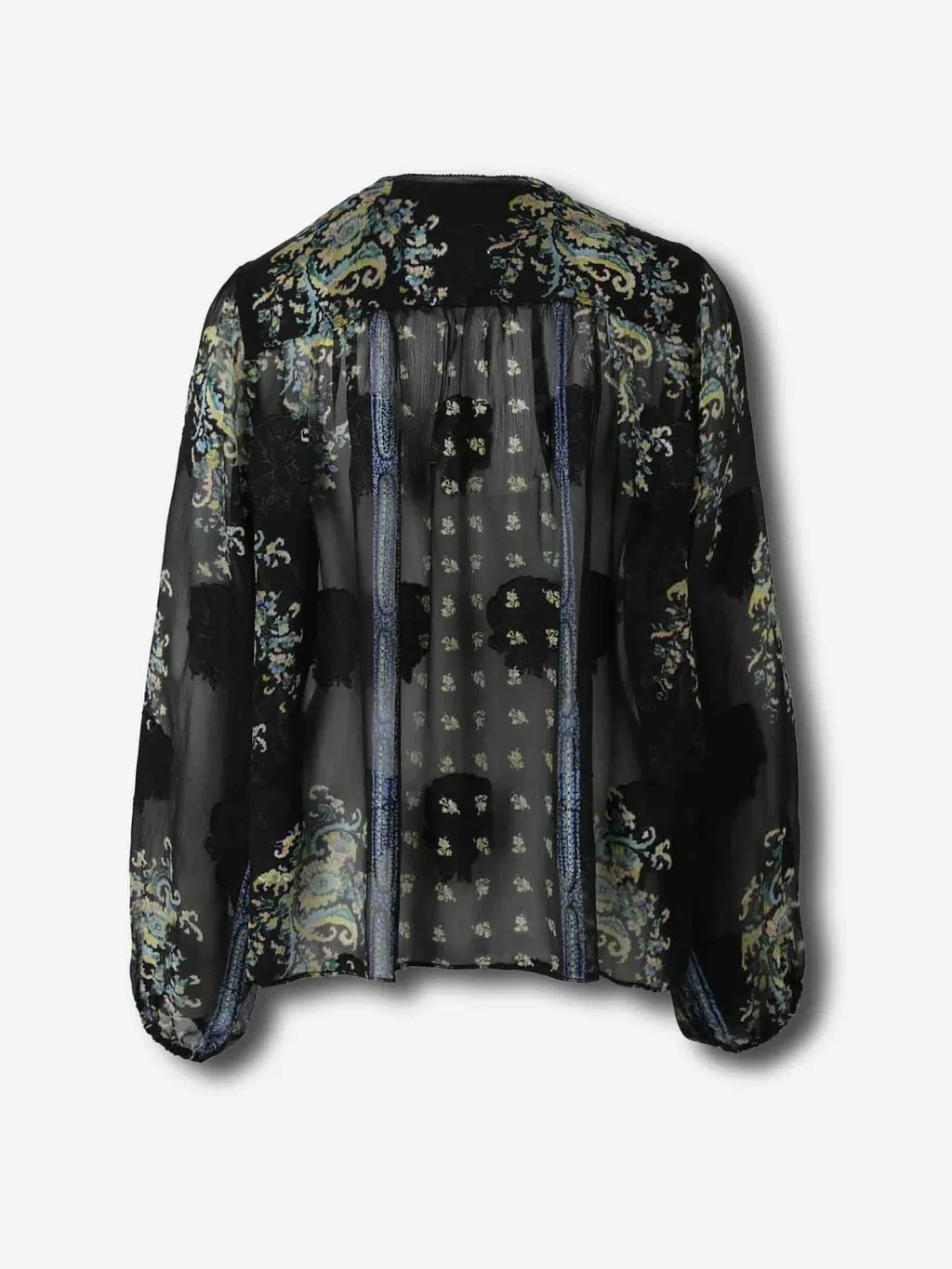 Printed Sheer Blouse
