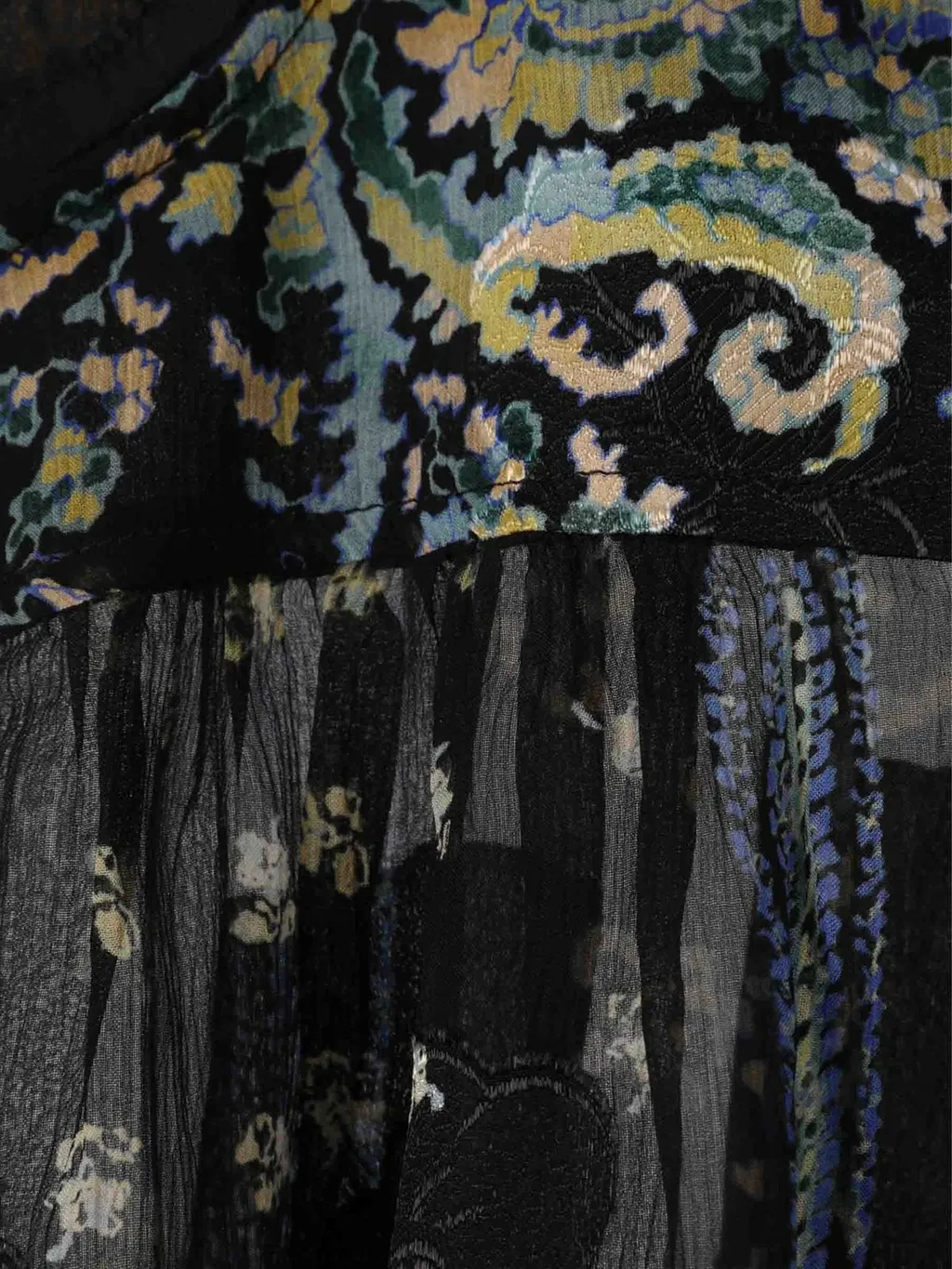 Printed Sheer Blouse