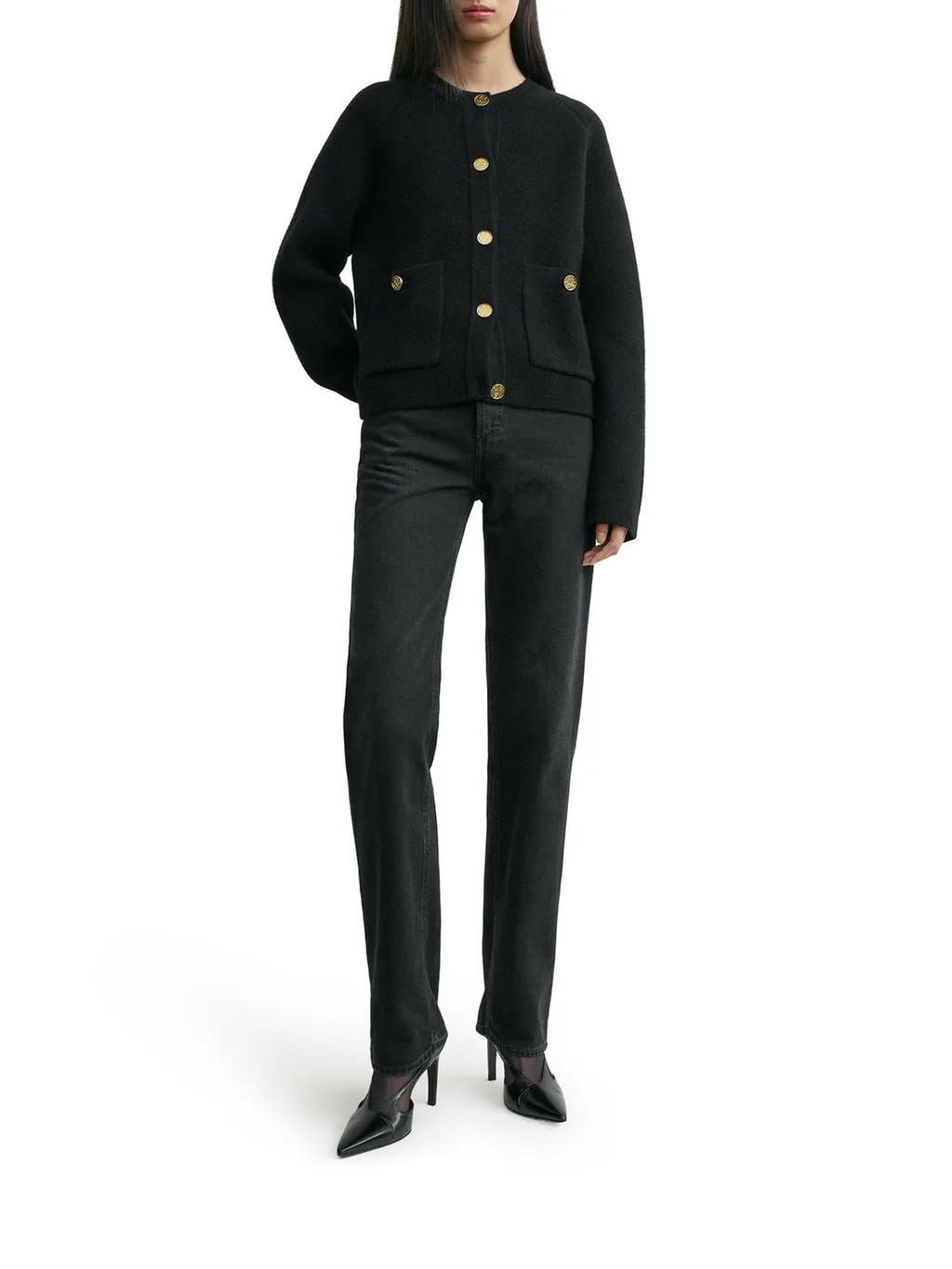 Cardigan With Gold Buttons