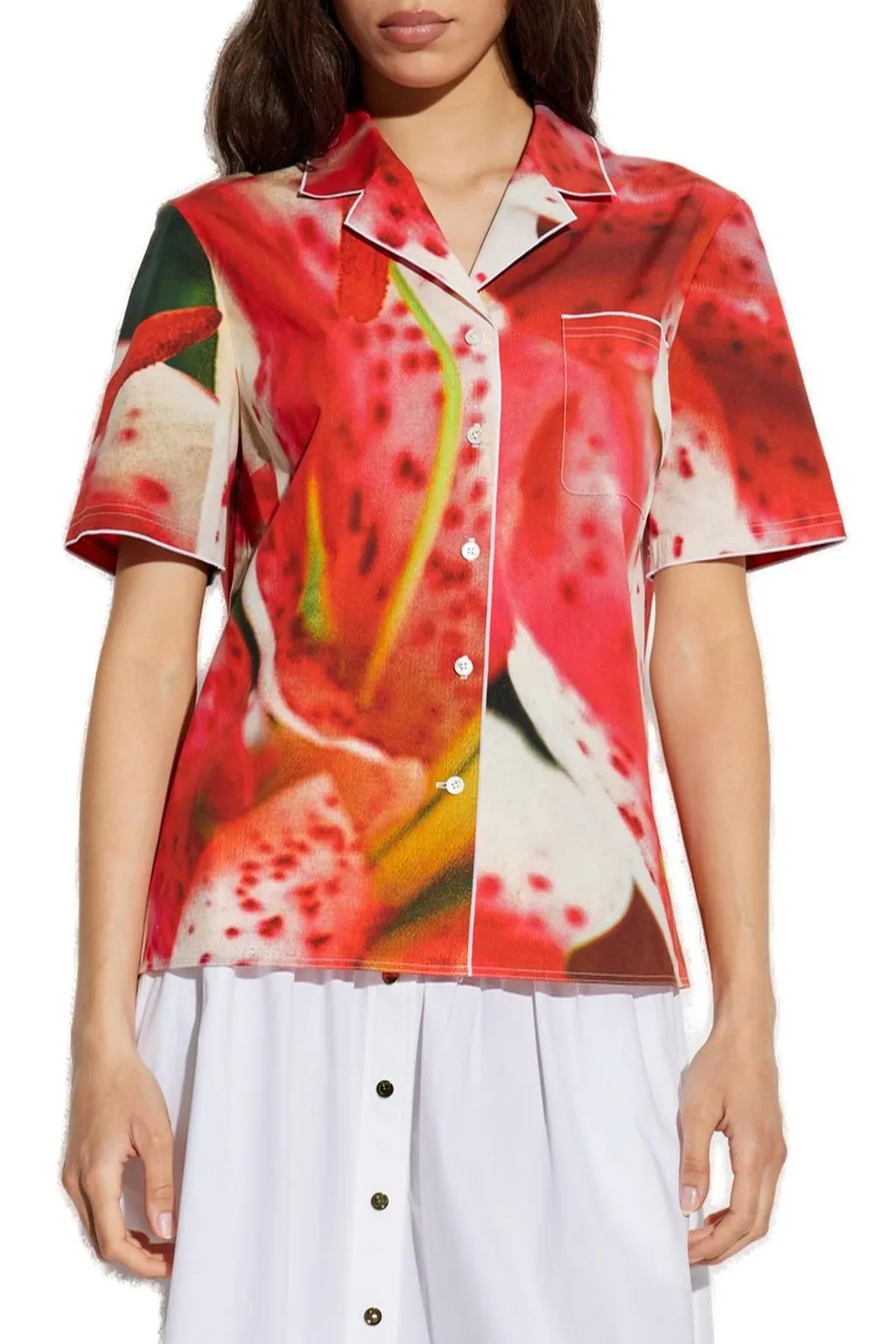 Floral Print Short Sleeve Shirt