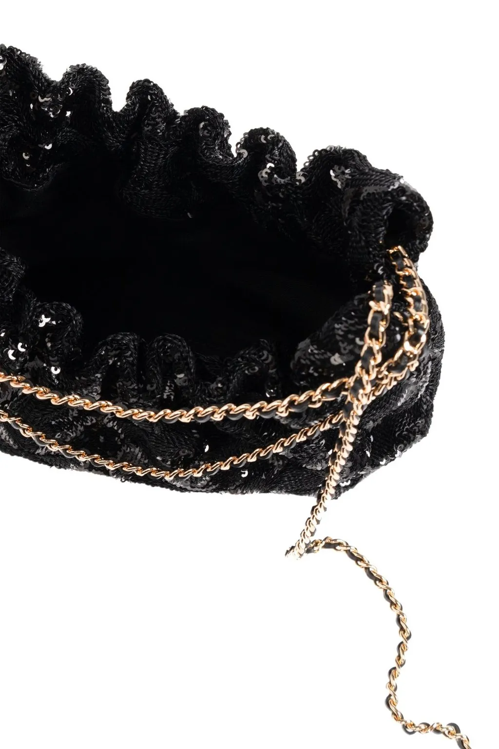 Sequin Bucket Bag