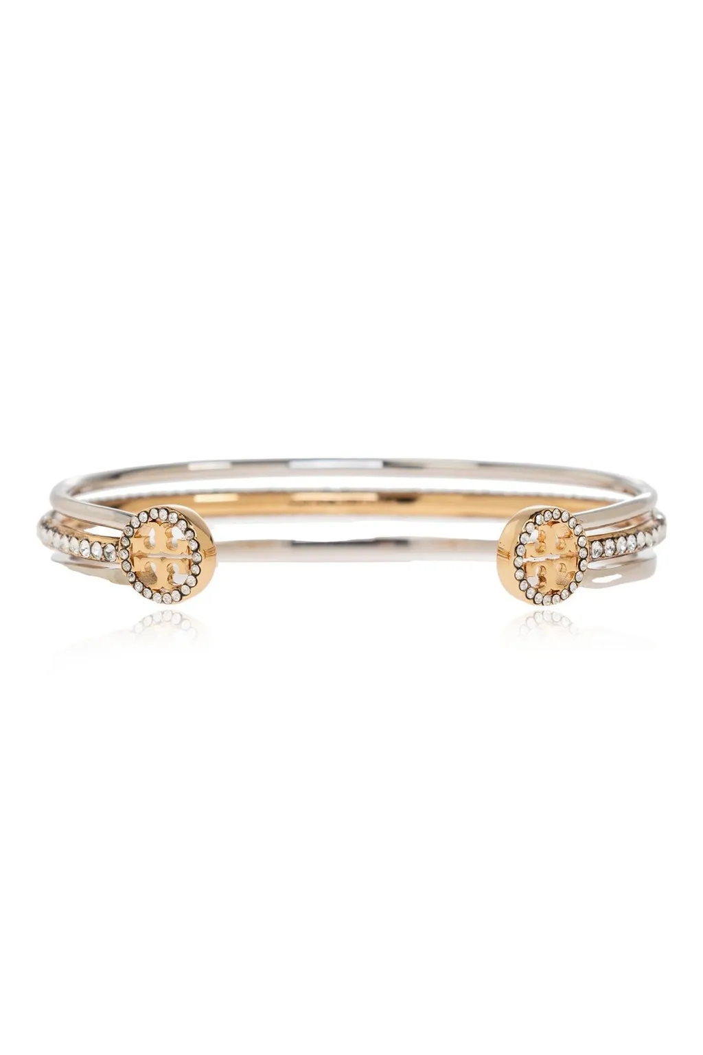 Cuff Bracelet With Double Logo