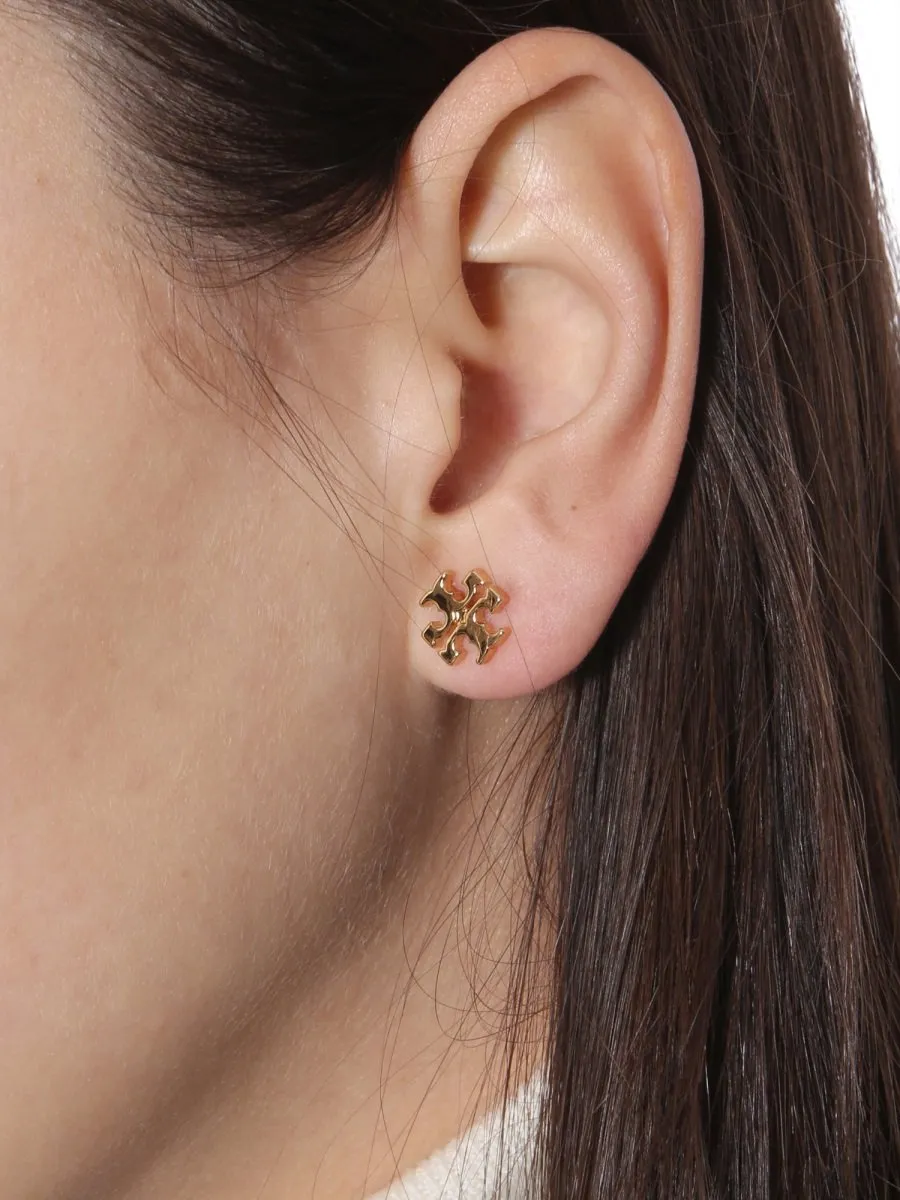 Tory Burch Logo Stud Earrings