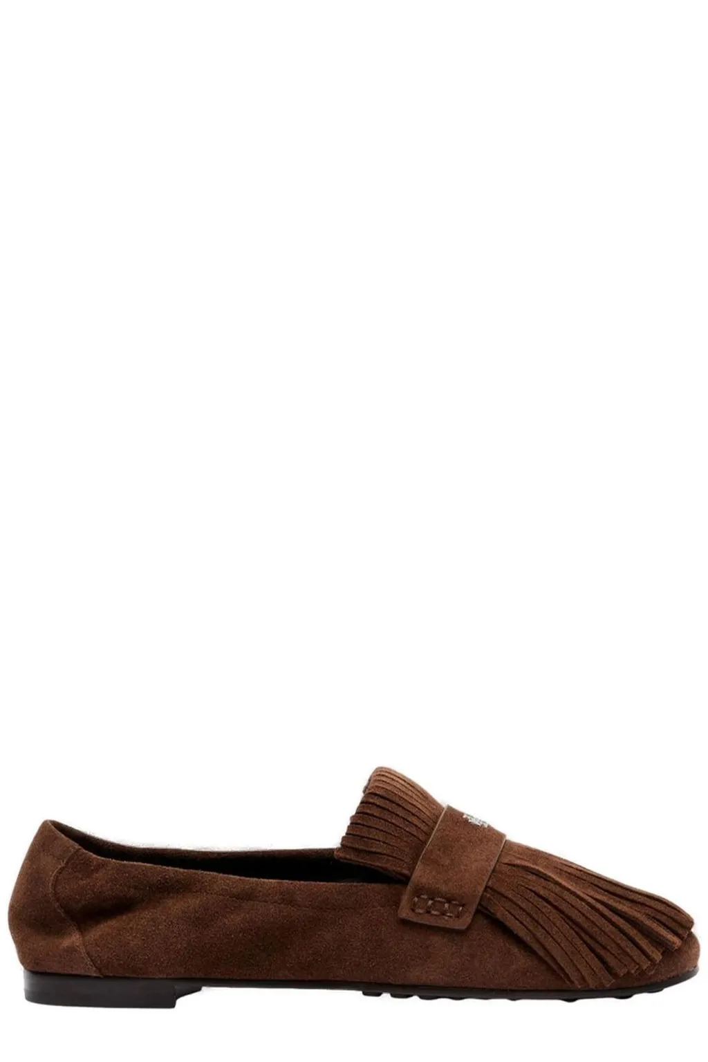 Fringed Suede Loafers
