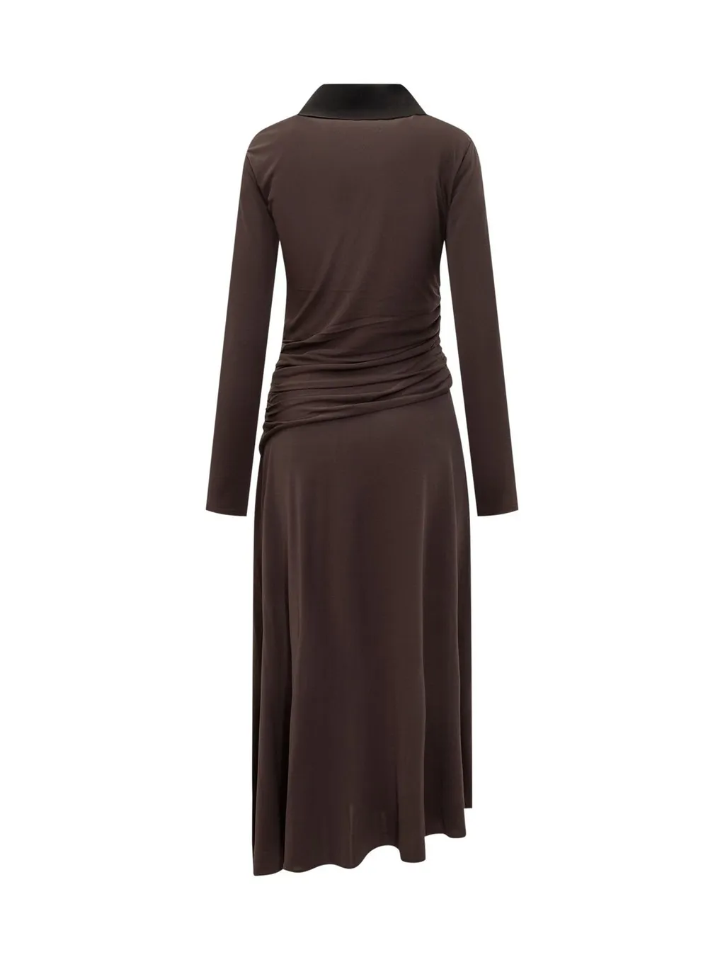 Ruched Collar Dress