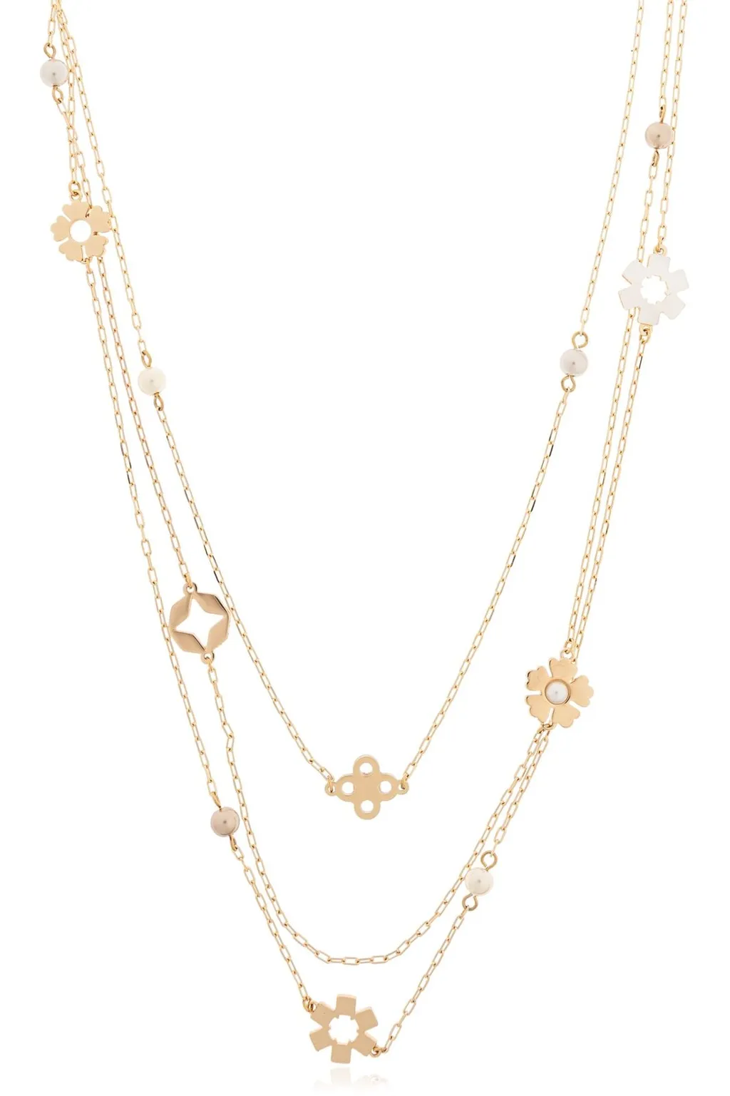 Layered Necklace With Charms