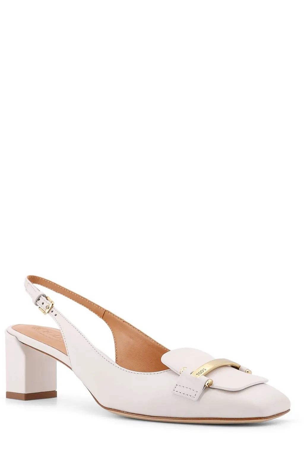 Slingback Block Heel Pumps