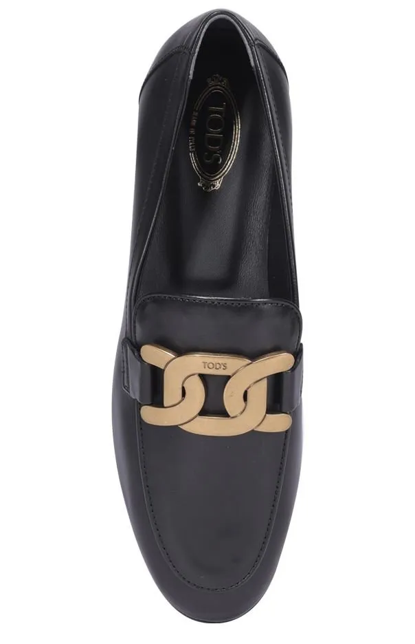 Loafers With Double T Buckle