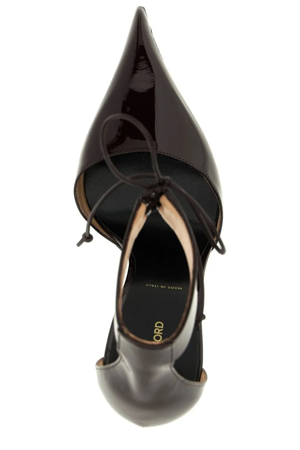 Pointed-Toe D'orsay Pumps With Ankle Strap