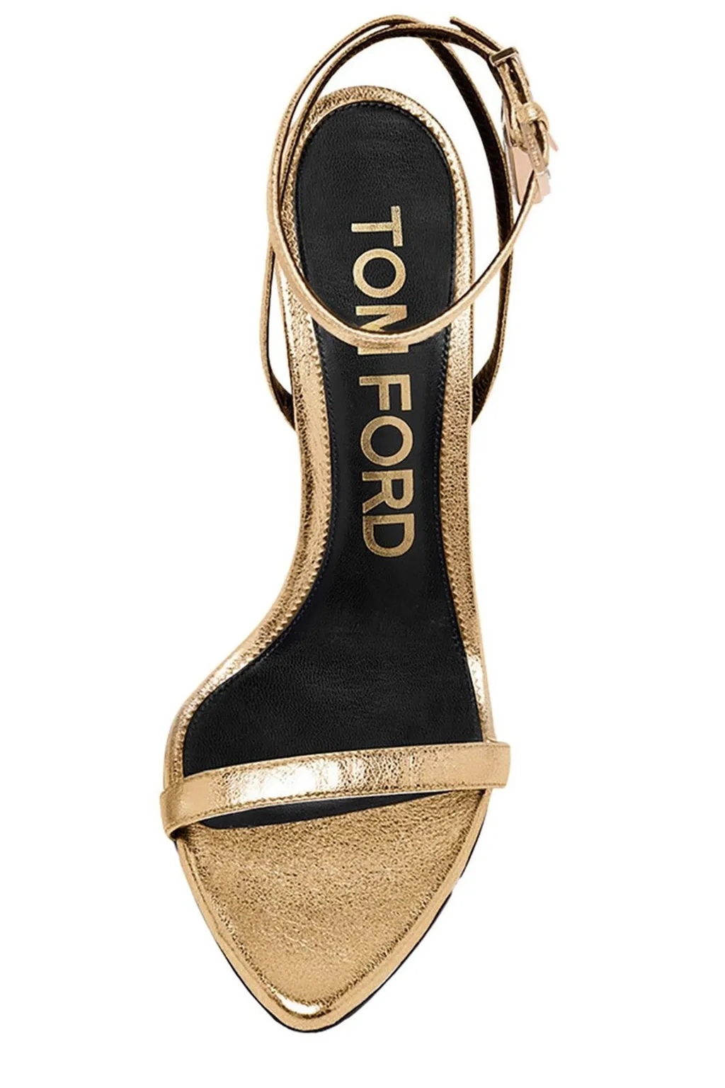 Ankle Strap Sandals With Padlock Charm