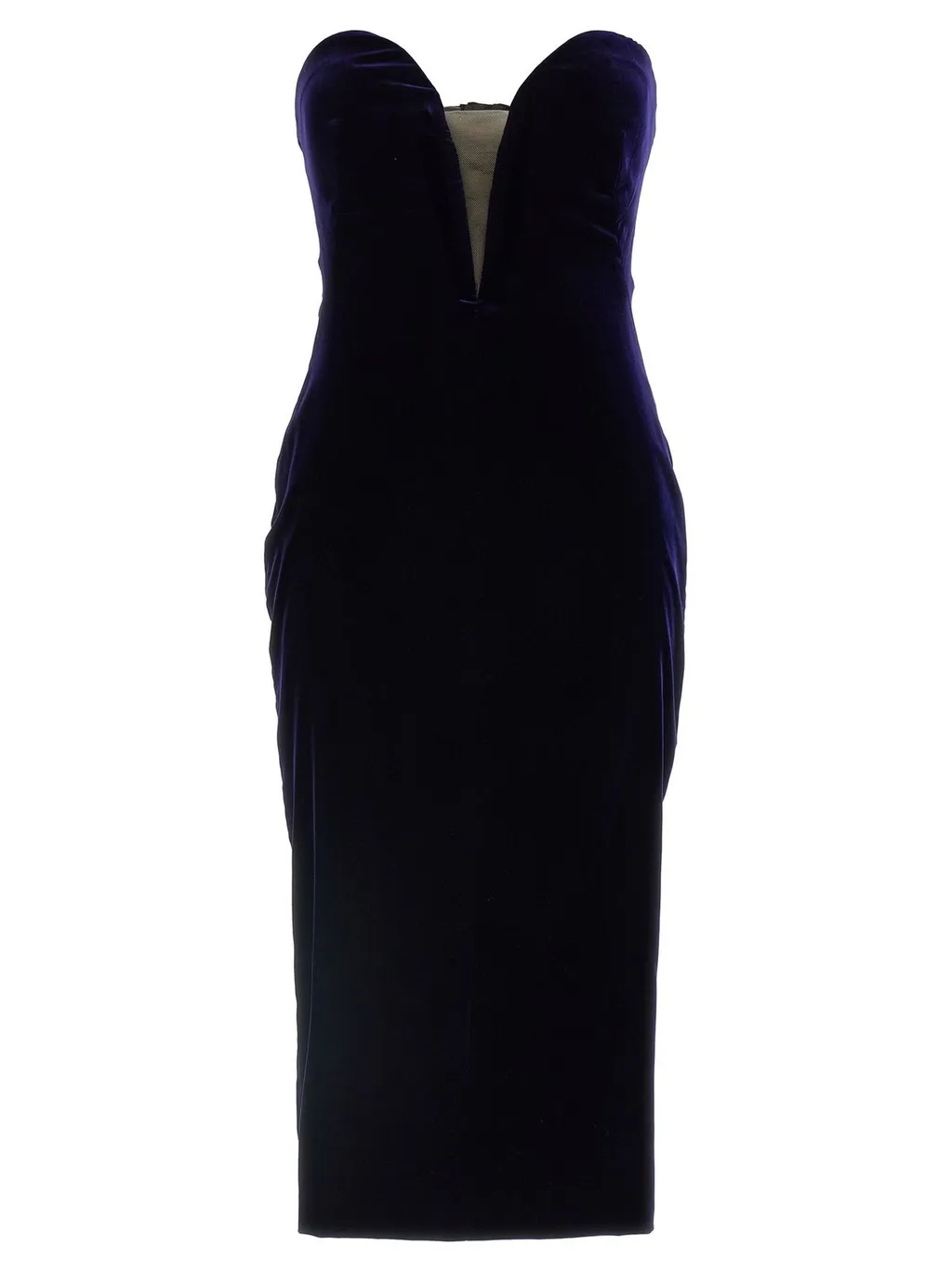Velvet Strapless Gown