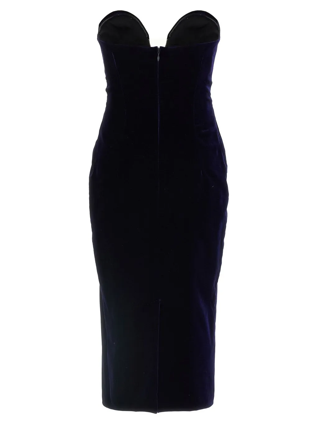 Velvet Strapless Gown