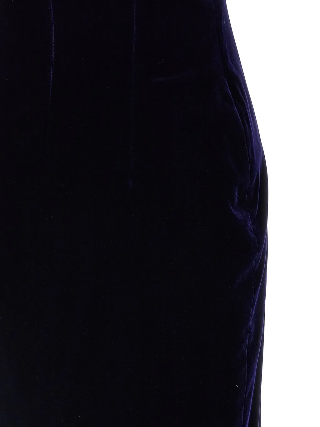 Velvet Strapless Gown