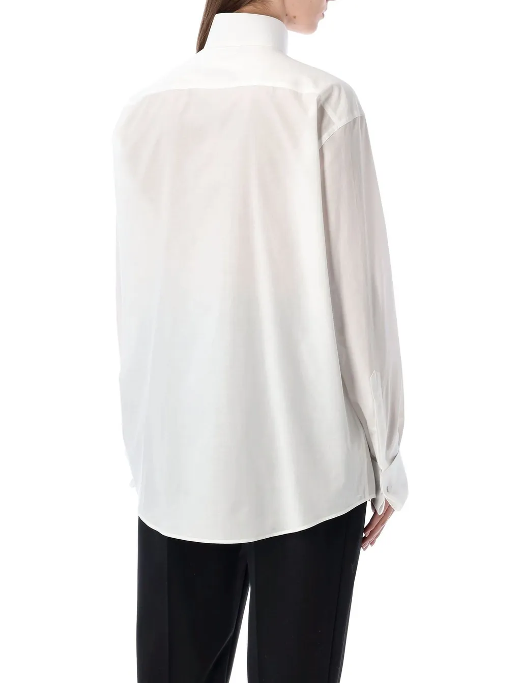 Pleated Bib Shirt