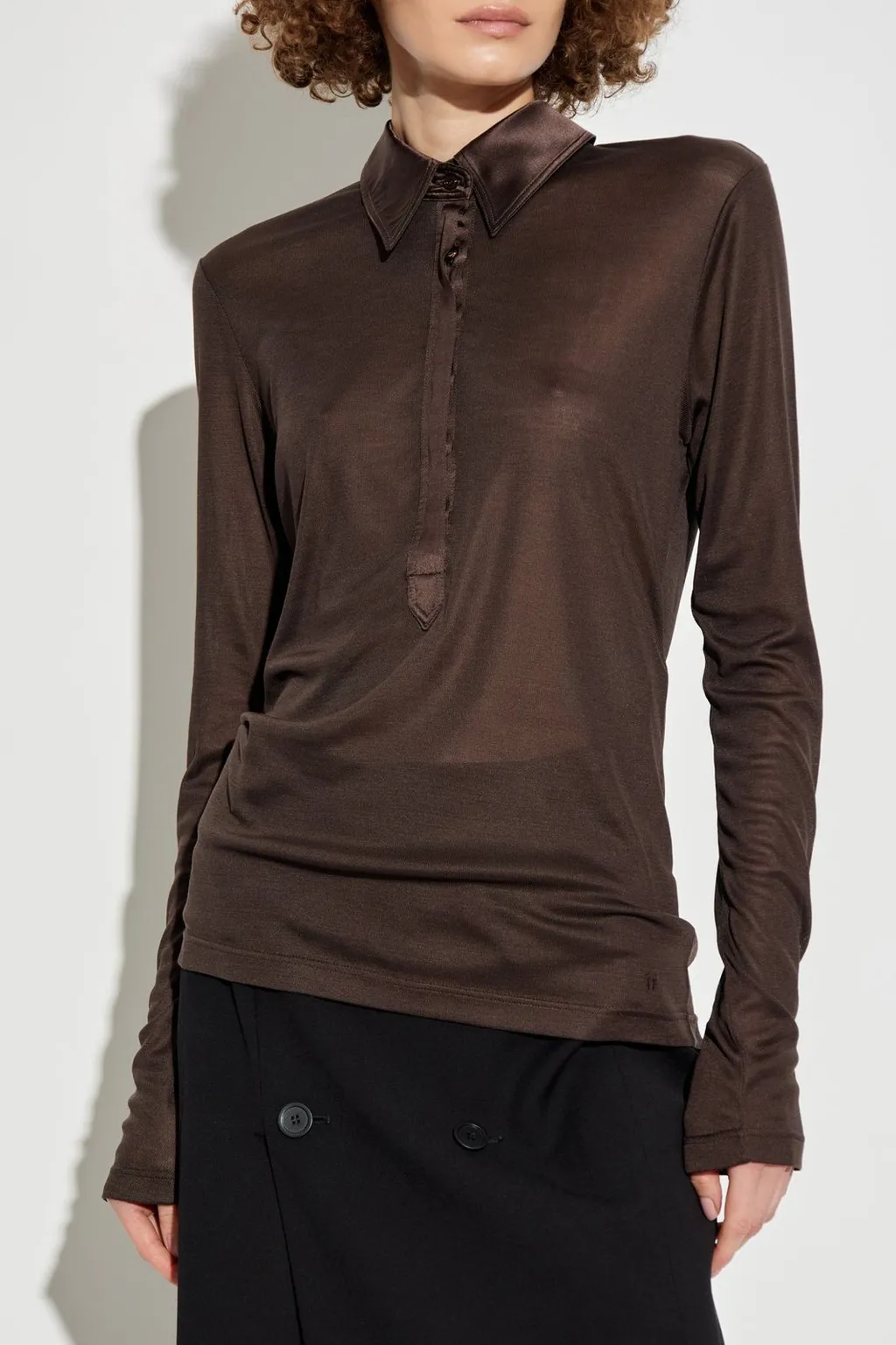 Long-Sleeved Polo Shirt