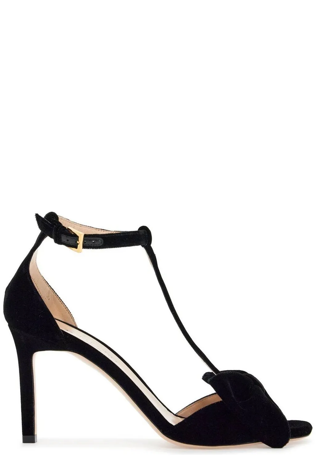 Bow-Detailed T-Bar Sandals