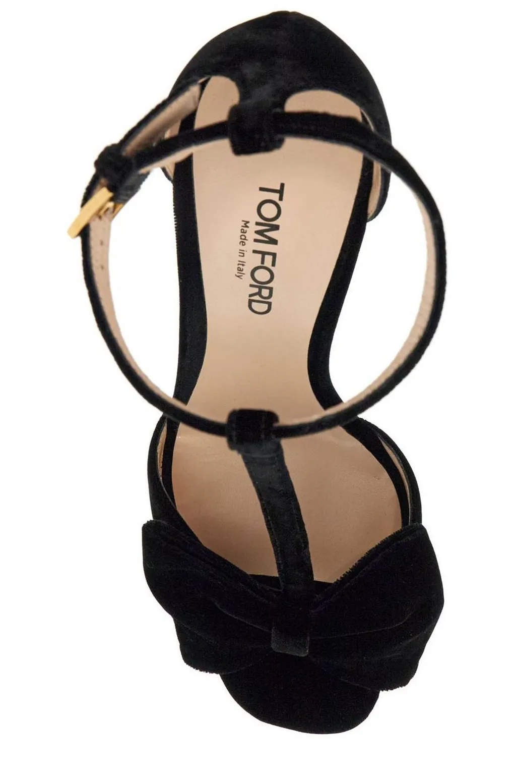 Bow-Detailed T-Bar Sandals